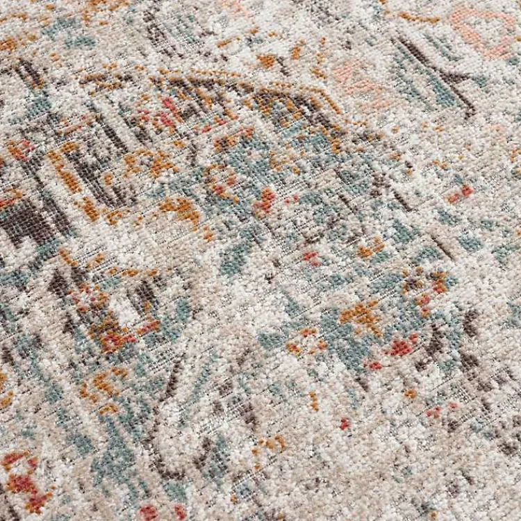 Kirklands Home Outdoor Rugs|Faded Turkish Indoor/Outdoor Area Rug, 5x7 Ivory