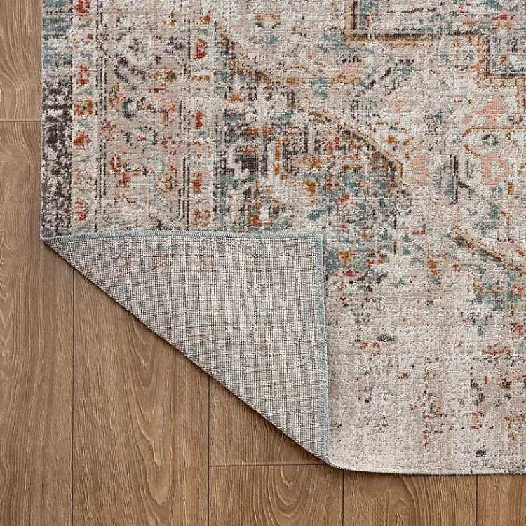 Kirklands Home Outdoor Rugs|Faded Turkish Indoor/Outdoor Area Rug, 5x7 Ivory