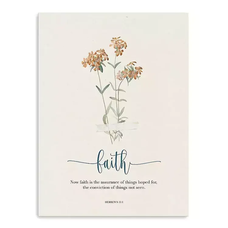 Kirklands Home Wall Quotes & Signs|Faith Affirmations Canvas Art Print, 18x24 in.