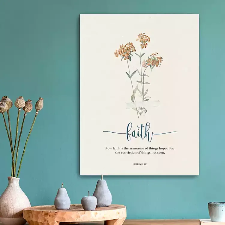 Kirklands Home Wall Quotes & Signs|Faith Affirmations Canvas Art Print, 18x24 in.