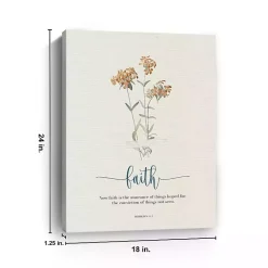 Kirklands Home Wall Quotes & Signs|Faith Affirmations Canvas Art Print, 18x24 in.