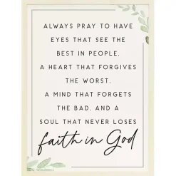 Kirklands Home Wall Quotes & Signs|Faith in God Wood Wall Plaque