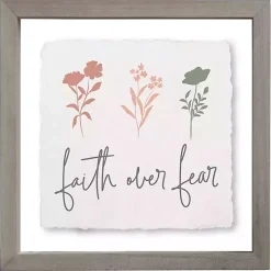 Kirklands Home Wall Quotes & Signs|Faith Over Fear Wall Plaque
