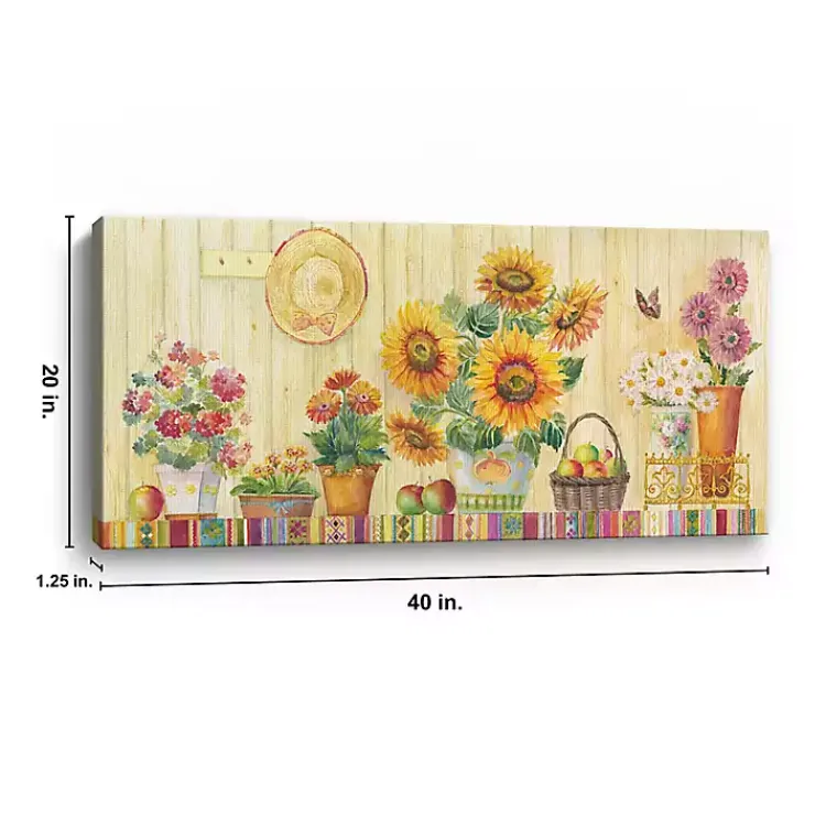 Sale Fall Floral Canvas Art Print Fall