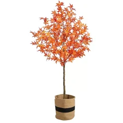 Online Fall Maple Tree in Woven Planter, 6 ft. Trees & Topiaries