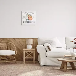 Hot Fall Market Pumpkins Canvas Wall Plaque Fall