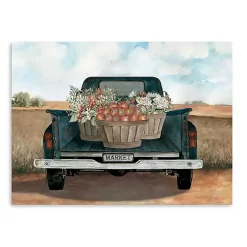 Clearance Fall Market Truck Canvas Art Print, 32x24 in. Fall