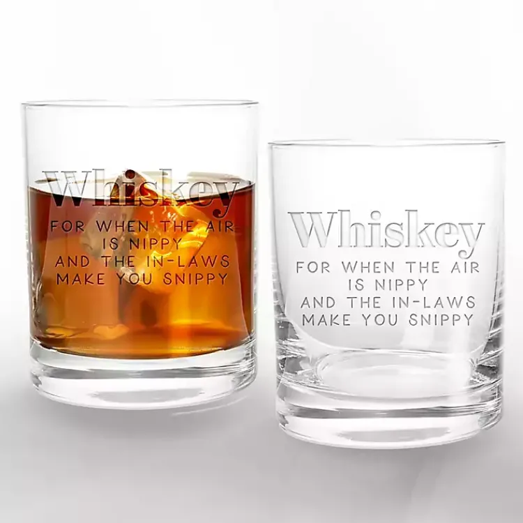 Sale Fall Sentiment Whiskey Glasses, Set of 2 Fall