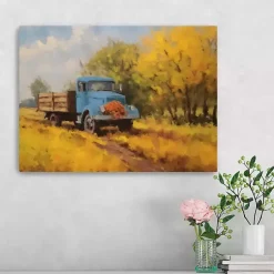Discount Fall Truck in Field Canvas Art Print, 24x18 in. Fall