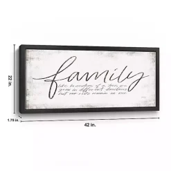 Kirklands Home Wall Quotes & Signs|Family Branches Framed Canvas Art Print, 42x22 in.