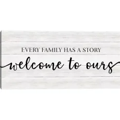 Kirklands Home Wall Quotes & Signs|Family Story Canvas Art Print, 24x12 in.