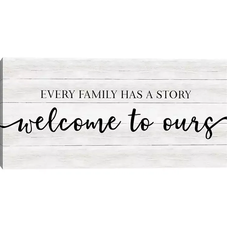 Kirklands Home Wall Quotes & Signs|Family Story Canvas Art Print, 24x12 in.