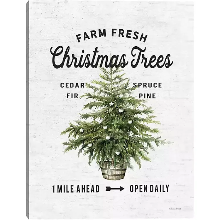 New Farm Fresh Christmas Trees Canvas Print Christmas Art & Wall Decor