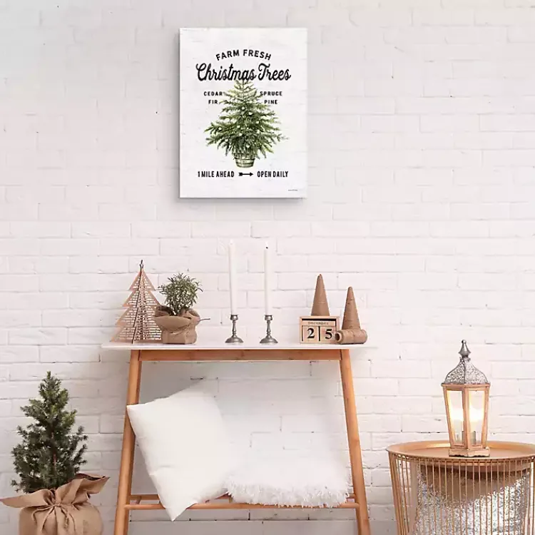 New Farm Fresh Christmas Trees Canvas Print Christmas Art & Wall Decor