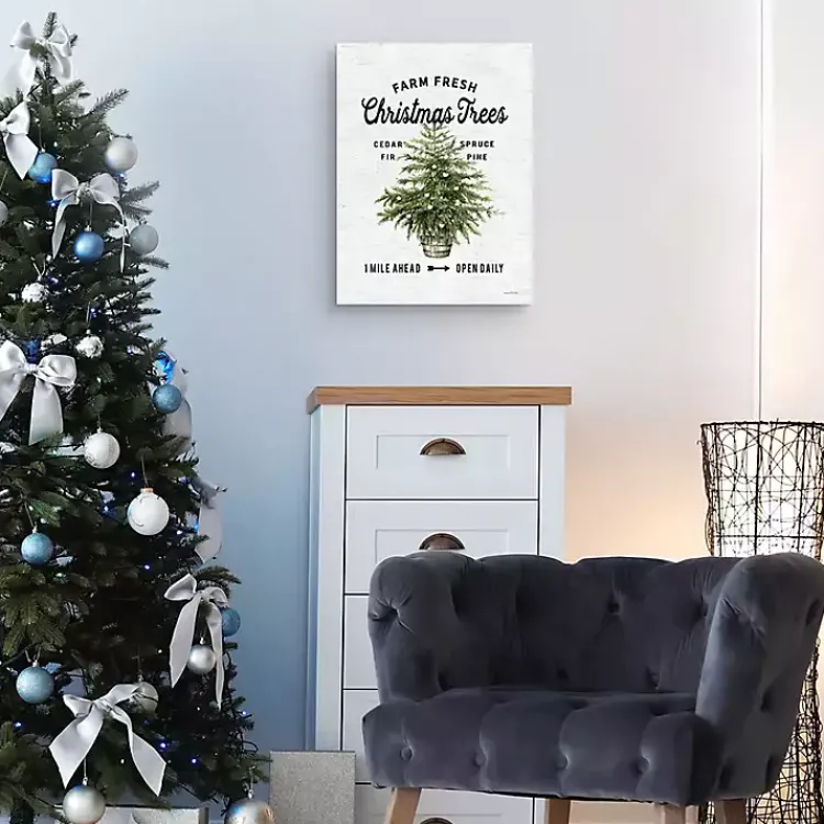 New Farm Fresh Christmas Trees Canvas Print Christmas Art & Wall Decor
