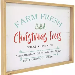Best Farm Fresh Christmas Trees Wood Framed Wall Plaque Christmas Art & Wall Decor