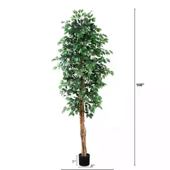 New Faux Ficus Tree, 9 ft. Trees & Topiaries