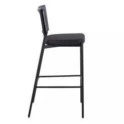 Kirklands Home Bar Stools & Counter Height Stools|Faux Leather and Rattan Bar Stools, Set of 2