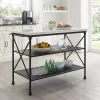 Kirklands Home Kitchen Islands & Bar Carts|Faux Marble Top 3-Tier Melody Kitchen Island