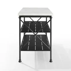 Kirklands Home Kitchen Islands & Bar Carts|Faux Marble Top 3-Tier Melody Kitchen Island