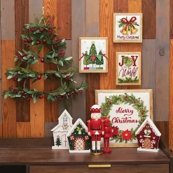 Discount Faux Tiered Wall Christmas Tree Christmas Art & Wall Decor