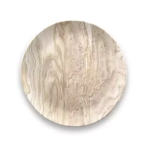 Kirklands Home Outdoor Dining|Faux Wood Melamine Salad Plates, Set of 6 Tan