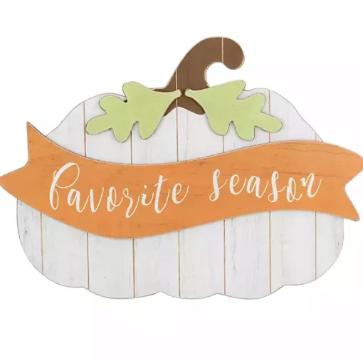 Best Favorite Season Pumpkin Wall Plaque Fall