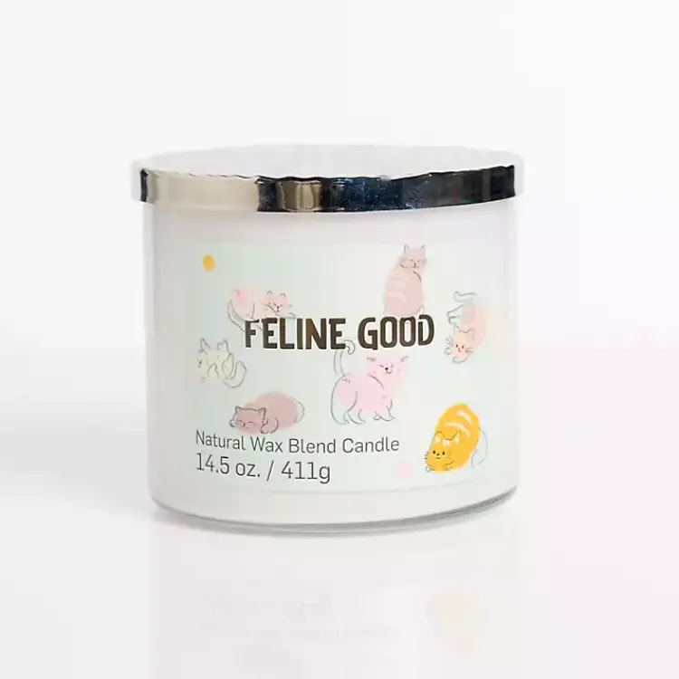Outlet Feline Good + ScentSilent 3-Wick Jar Candle Candles