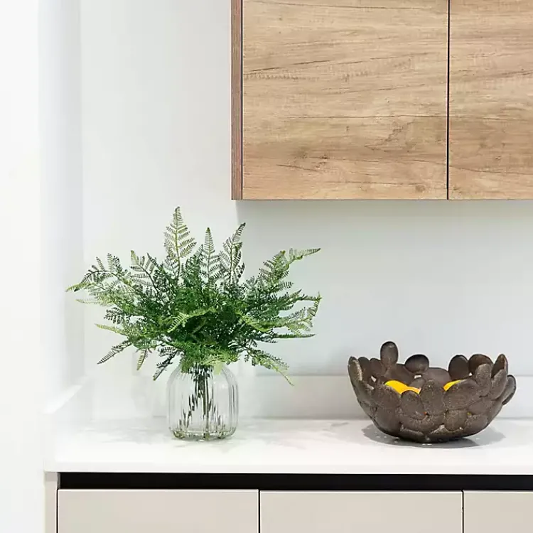 Best Fern Arrangement in Textured Glass Vase Arrangements & Greenery