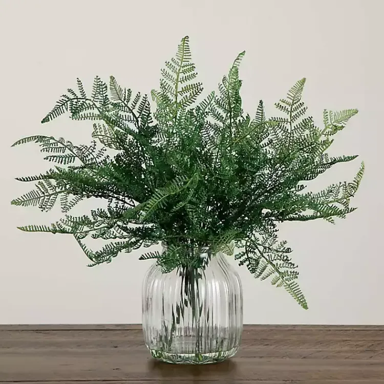 Best Fern Arrangement in Textured Glass Vase Arrangements & Greenery