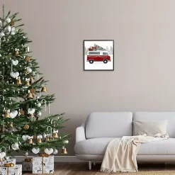 Hot Festive Christmas Van Framed Art Print Christmas Art & Wall Decor