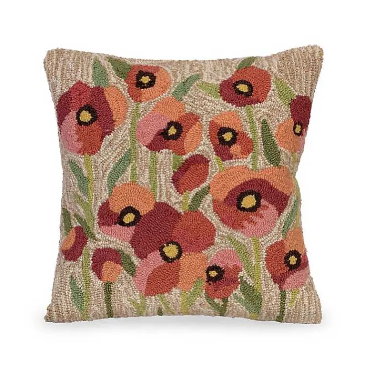 Kirklands Home Outdoor Cushions & Pillows|Field of Dreams Hand Hooked Outdoor Throw Pillow