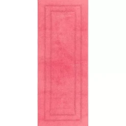 Kirklands Home Bathroom Rugs|Fiesta Plush Reversible Cotton Bath Mat, 60 in. Pink
