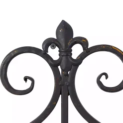 New Fleur Distressed Black Iron Sconce, 25 in. Sconces