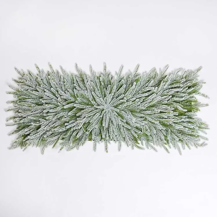 Discount Flocked Norfolk Pine Table Topper Christmas Dining & Entertaining