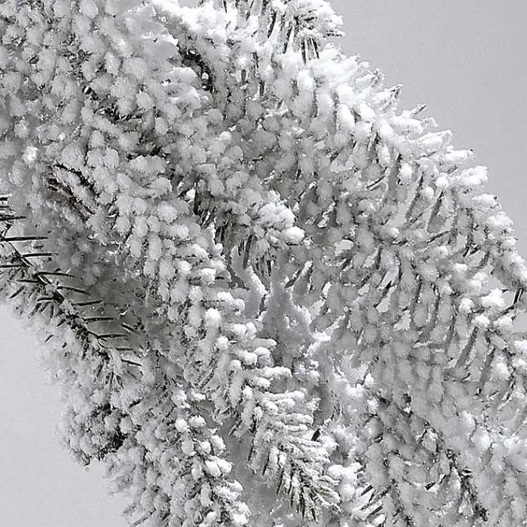 Best Flocked Weeping Noble Fir Garland Christmas Arrangements & Garland