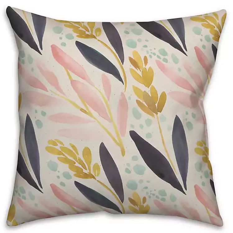 Clearance Floral and Wheat Pillow Pillows