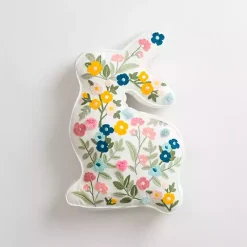 Discount Floral Bunny Shaped Pillow Easter Decorations