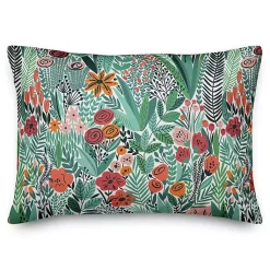 Kirklands Home Outdoor Cushions & Pillows|Floral Forest Outdoor Accent Pillow
