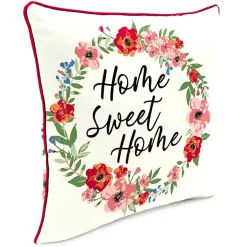 Kirklands Home Outdoor Cushions & Pillows|Floral Home Sweet Home Outdoor Pillow
