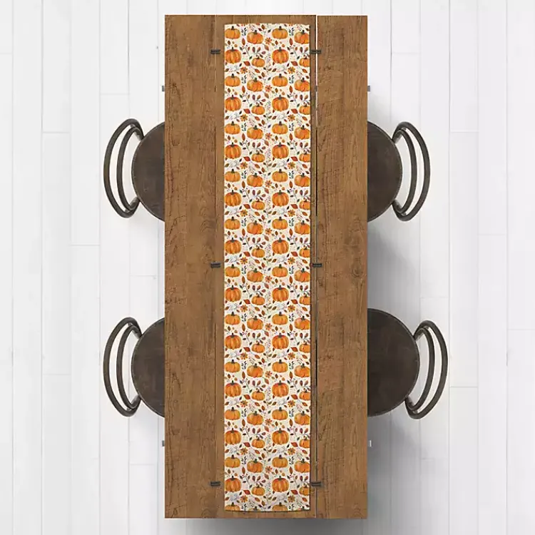 Best Floral Pumpkin Patch Table Runner, 72 in. Fall