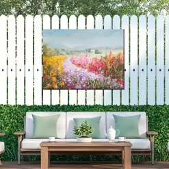 Kirklands Home Outdoor Wall Decor|Flowering Footpath Outdoor Canvas Art Print