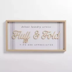 Kirklands Home Wall Quotes & Signs|Fluff and Fold Wood Wall Plaque