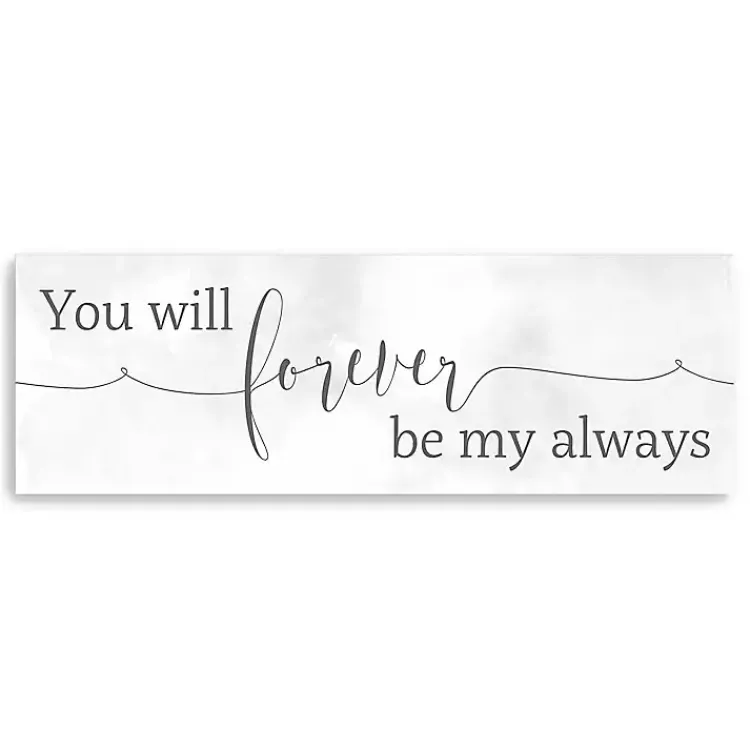 Kirklands Home Wall Quotes & Signs|Forever Be My Always Canvas Art Print