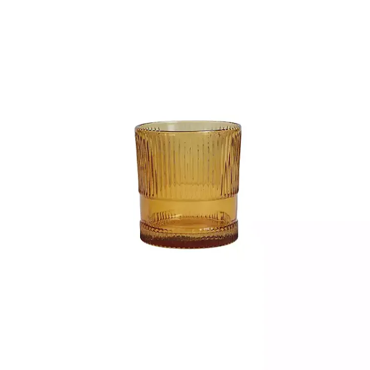 Kirklands Home Glassware & Drinkware|Fortessa Amber NoHo Short Glasses, Set of 4 Orange