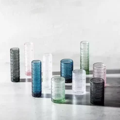 Kirklands Home Glassware & Drinkware|Fortessa Jupiter Short Glasses, Set of 6 Blue