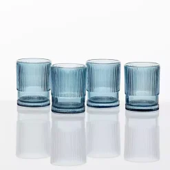 Kirklands Home Glassware & Drinkware|Fortessa NoHo Tall Glasses, Set of 4 Blue