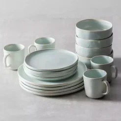 Kirklands Home Glassware & Drinkware|Fortessa Cypress Ceramic Mugs, Set of 4 Blue