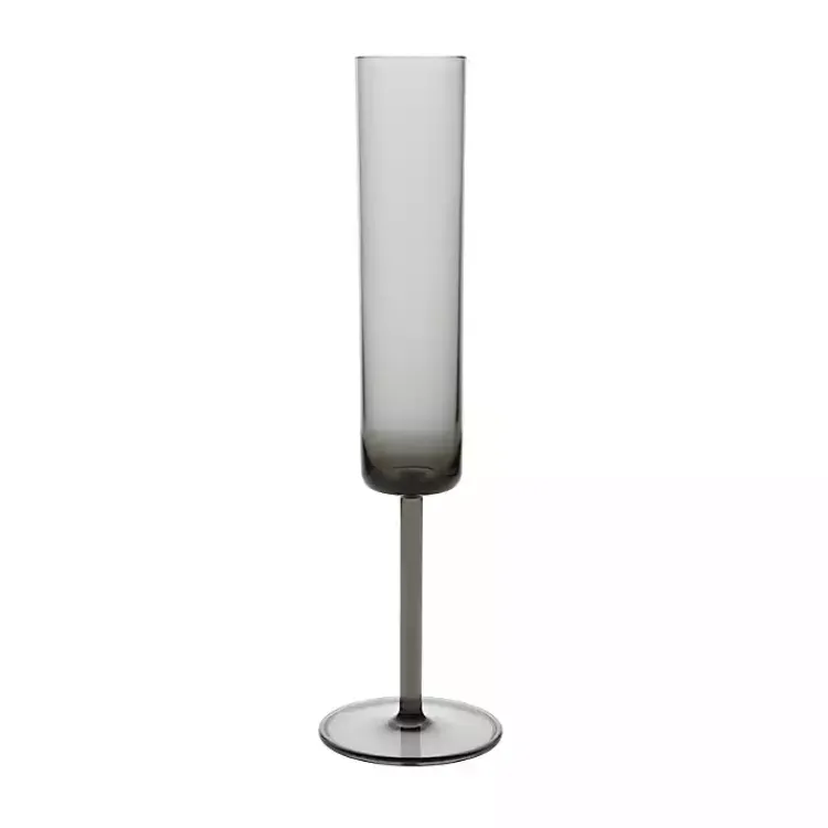 Kirklands Home Glassware & Drinkware|Fortessa Urbo Champagne Flutes, Set of 6 Gray