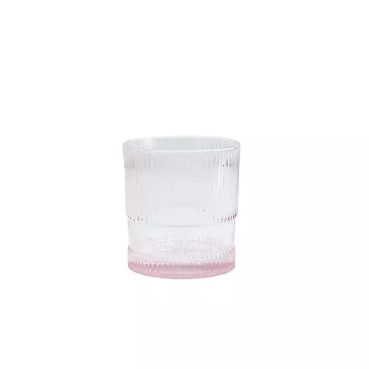 Kirklands Home Glassware & Drinkware|Fortessa NoHo Short Glasses, Set of 4 Pink